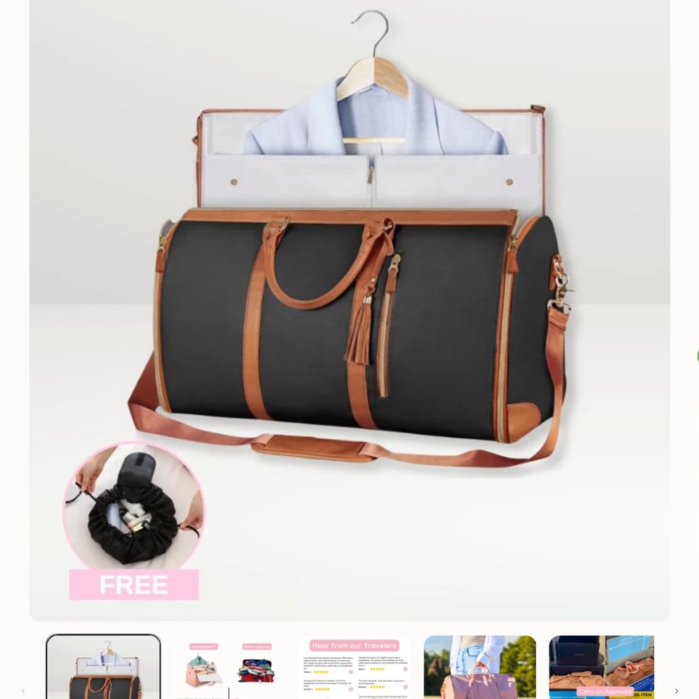 Black Emmafy Travel Bag